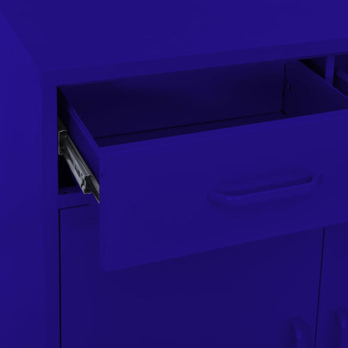 Lady Jillian -  Storage Cabinet Navy Blue 80x35x101,5 cm Steel - Model 2